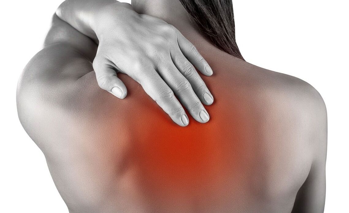The localization of back pain is characteristic of osteochondrosis of the thoracic spine